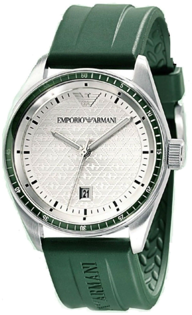 emporio armani green watch