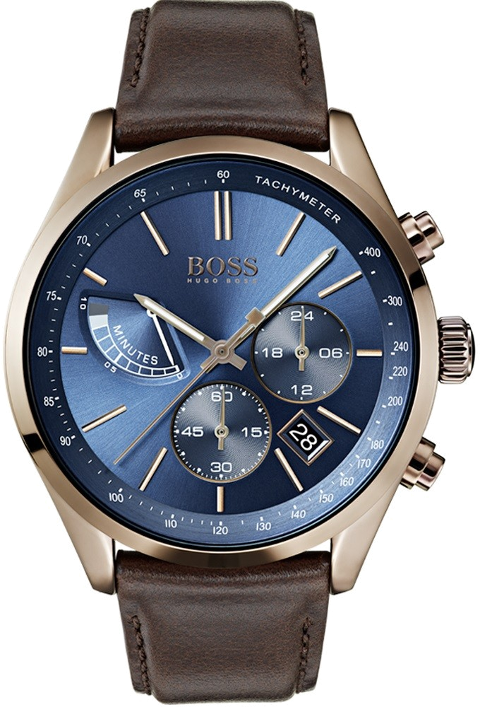 Montre Hugo Boss Grand Prix 1513604 Chronographe cadran bleu Ach...