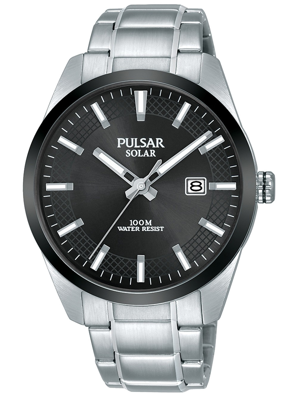 Pulsar solar deals watch 100m